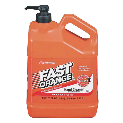 Fast Orange 25219 Hand Cleaner - 1 Gallon Pump Dispenser With Pumice